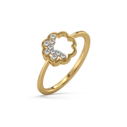 0.1ct Lab Grown Diamond Rings in 18kt Gold Vermeil | GEMSURE