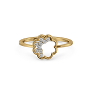0.1ct Lab Grown Diamond Rings in 18kt Gold Vermeil | GEMSURE