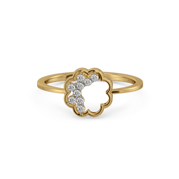0.1ct Lab Grown Diamond Rings in 18kt Gold Vermeil | GEMSURE