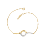 0.44ct Lab Grown Diamond Bracelets in 18kt Gold Vermeil | GEMSURE