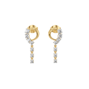 0.55ct Lab Grown Diamond Earrings in 18kt Gold Vermeil | GEMSURE