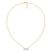 0.95ct Lab Grown Diamond Necklaces in 18kt Gold Vermeil | GEMSURE
