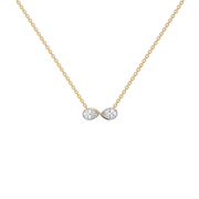 0.95ct Lab Grown Diamond Necklaces in 18kt Gold Vermeil | GEMSURE