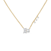 1.45ct Lab Grown Diamond Necklaces in 18kt Gold Vermeil | GEMSURE