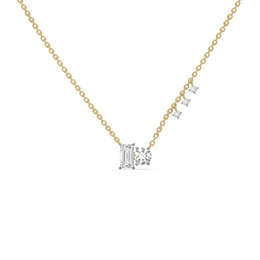 1.45ct Lab Grown Diamond Necklaces in 18kt Gold Vermeil | GEMSURE