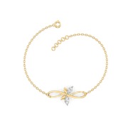 0.19ct Lab Grown Diamond Bracelets in 18kt Gold Vermeil | GEMSURE