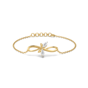 0.19ct Lab Grown Diamond Bracelets in 18kt Gold Vermeil | GEMSURE