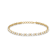 3.9ct Lab Grown Diamond Bracelets in 18kt Gold Vermeil | GEMSURE