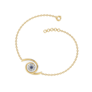 0.13ct Lab Grown Diamond Bracelets in 18kt Gold Vermeil | GEMSURE
