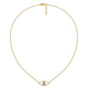 0.12ct Lab Grown Diamond Necklaces in 18kt Gold Vermeil | GEMSURE