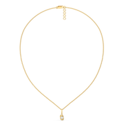 0.19ct Lab Grown Diamond Necklaces in 18kt Gold Vermeil | GEMSURE