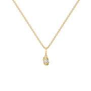 0.19ct Lab Grown Diamond Necklaces in 18kt Gold Vermeil | GEMSURE