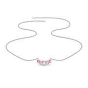 0.23ct Lab Grown Diamond Necklaces in 18kt Gold Vermeil | GEMSURE