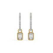 2.72ct Lab Grown Diamond Earrings in 18kt Gold Vermeil | GEMSURE