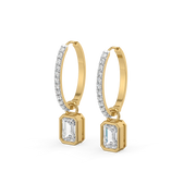2.72ct Lab Grown Diamond Earrings in 18kt Gold Vermeil | GEMSURE