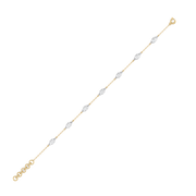 0.2ct Lab Grown Diamond Bracelets in 18kt Gold Vermeil | GEMSURE