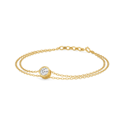 0.54ct Lab Grown Diamond Bracelets in 18kt Gold Vermeil | GEMSURE