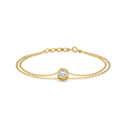 0.54ct Lab Grown Diamond Bracelets in 18kt Gold Vermeil | GEMSURE