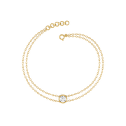 0.54ct Lab Grown Diamond Bracelets in 18kt Gold Vermeil | GEMSURE