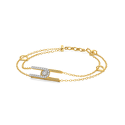 0.27ct Lab Grown Diamond Bracelets in 18kt Gold Vermeil | GEMSURE