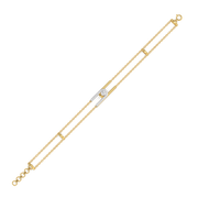 0.27ct Lab Grown Diamond Bracelets in 18kt Gold Vermeil | GEMSURE