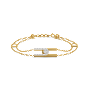 0.27ct Lab Grown Diamond Bracelets in 18kt Gold Vermeil | GEMSURE