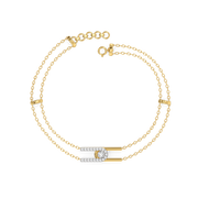 0.27ct Lab Grown Diamond Bracelets in 18kt Gold Vermeil | GEMSURE