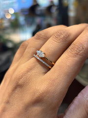 Radiant Charm Lab Diamond Ring | GEMSURE