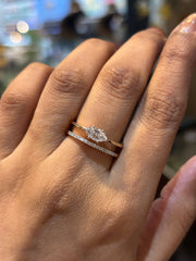 Radiant Charm Lab Diamond Ring | GEMSURE