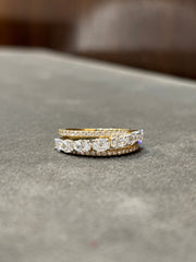 Golden Silence Lab Diamond Ring | GEMSURE