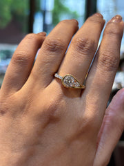 Harmony Crest Lab Diamond Ring | GEMSURE