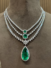 Radiant Ember Lab Diamond Necklace | GEMSURE