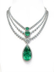 Radiant Ember Lab Diamond Necklace | GEMSURE
