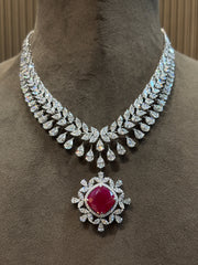 Crystal Mirage Lab Diamond Necklace | GEMSURE