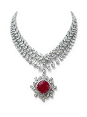 Crystal Mirage Lab Diamond Necklace | GEMSURE