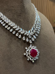 Crystal Mirage Lab Diamond Necklace | GEMSURE