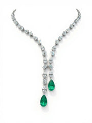 Aurora Crest Lab Diamond Necklace | GEMSURE