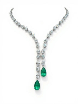 Aurora Crest Lab Diamond Necklace | GEMSURE