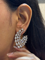 Graceful Horizon Lab Diamond Earring | GEMSURE