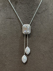 Secret Halo Lab Diamond Necklace | GEMSURE