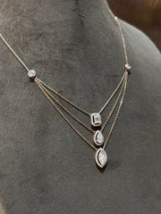 Radiant Gleam Lab Diamond Necklace | GEMSURE
