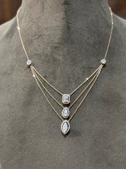 Radiant Gleam Lab Diamond Necklace | GEMSURE