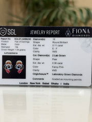 Scarlet Oath Lab Diamond Earring | GEMSURE