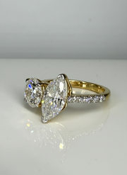 Silent Aura Lab Diamond Ring | GEMSURE