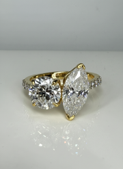 Silent Aura Lab Diamond Ring | GEMSURE