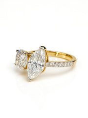 Silent Aura Lab Diamond Ring | GEMSURE