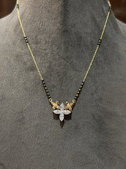 Shimmer Crest Lab Diamond Mangalsutra | GEMSURE