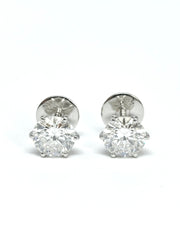 Silent Ember 1ct Lab Diamond Earring | GEMSURE