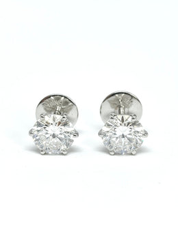 Silent Ember 1ct Lab Diamond Earring | GEMSURE