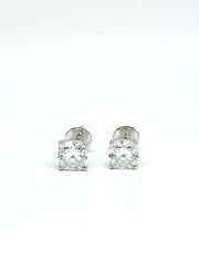 Radiant Crest 1ct Lab Diamond Earring | GEMSURE